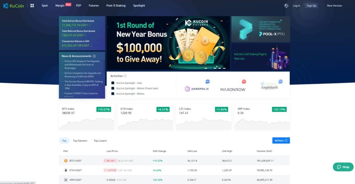 kucoin who has the quarter finals right