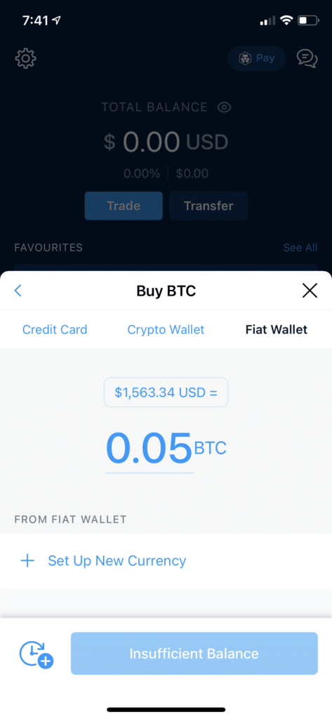 Crypto.com fiat wallet