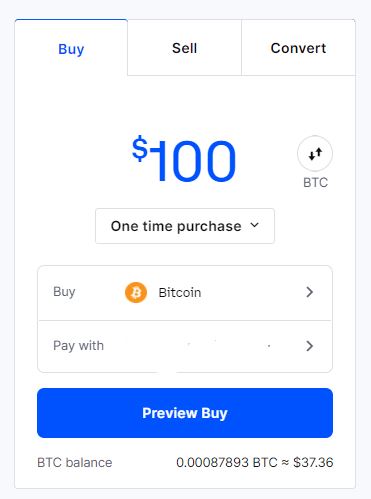 How to purchase $100 of Crypto on Coinbase