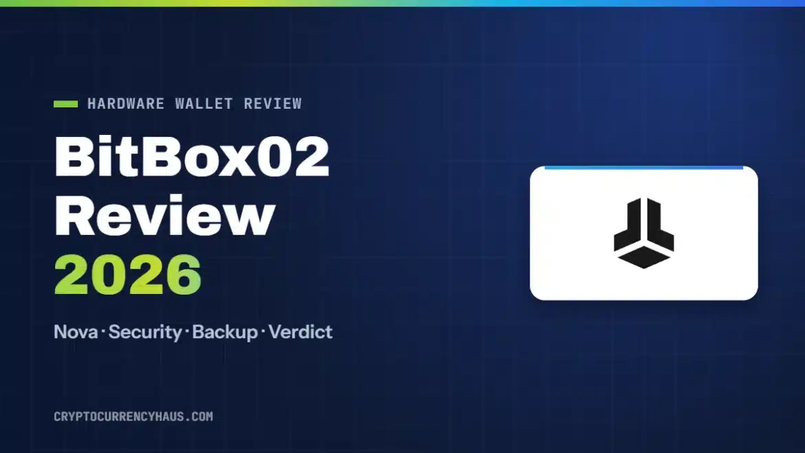 BitBox02 review 2026 featured image with the BitBox logo
