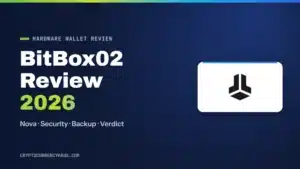 BitBox02 review 2026 featured image with the BitBox logo