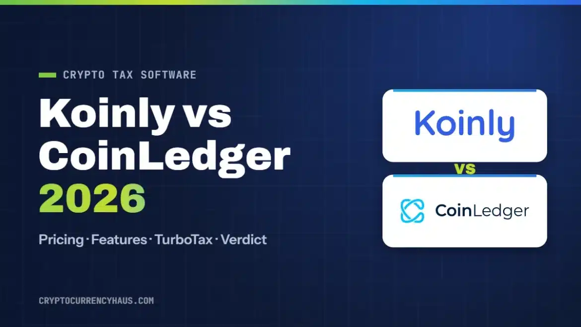Koinly vs CoinLedger 2026 comparison featured image